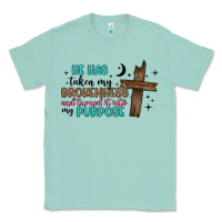 Seafoam he has taken my brokenness and turned it into my p Classic Tee - Artiststas