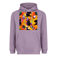 Lavender halloween cat and witch seamless pattern Heavyweight Hoodie - BundleAndBundleShop