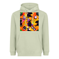 Matcha halloween cat and witch seamless pattern Heavyweight Hoodie - BundleAndBundleShop