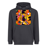 Smoke halloween cat and witch seamless pattern Heavyweight Hoodie - BundleAndBundleShop