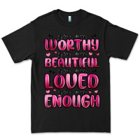 Black you are worthy you are beautiful Premium Tee - MaliasSmallBusiness