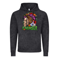 Vintage Black momster halloween momlife Vintage Hoodie - Jasminsmagicworld