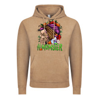 Vintage Coffee momster halloween momlife Vintage Hoodie - Jasminsmagicworld