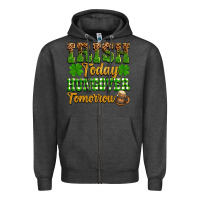 Charcoal Heather St. Patrick's Irish today hungover tomorrow Zipper Hoodie - OliviaCreatesArt