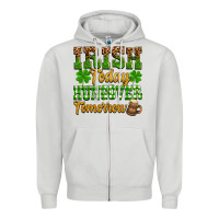 Dove Grey St. Patrick's Irish today hungover tomorrow Zipper Hoodie - OliviaCreatesArt