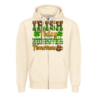 Sandshell St. Patrick's Irish today hungover tomorrow Zipper Hoodie - OliviaCreatesArt