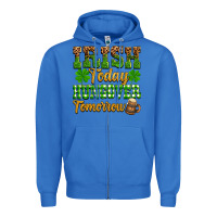 True Royal St. Patrick's Irish today hungover tomorrow Zipper Hoodie - OliviaCreatesArt