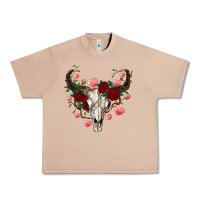 Burro valentines bull skull Urban Heavy Tee - RanaPortraitStore