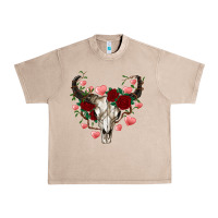 French Oak valentines bull skull Urban Heavy Tee - RanaPortraitStore