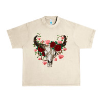 Sandshell valentines bull skull Urban Heavy Tee - RanaPortraitStore