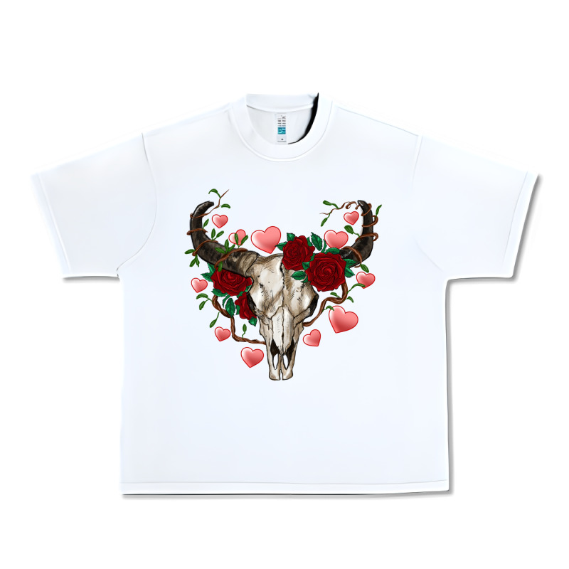 Valentines Bull Skull Urban Heavy Tee by RanaPortraitStore | Teevron