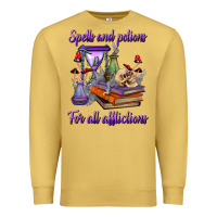 Antique Gold spells and potions for all afflictions Premium Sweatshirt - BundleAndBundleShop