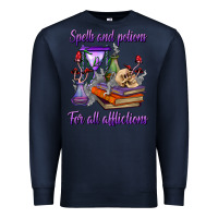 Navy spells and potions for all afflictions Premium Sweatshirt - BundleAndBundleShop