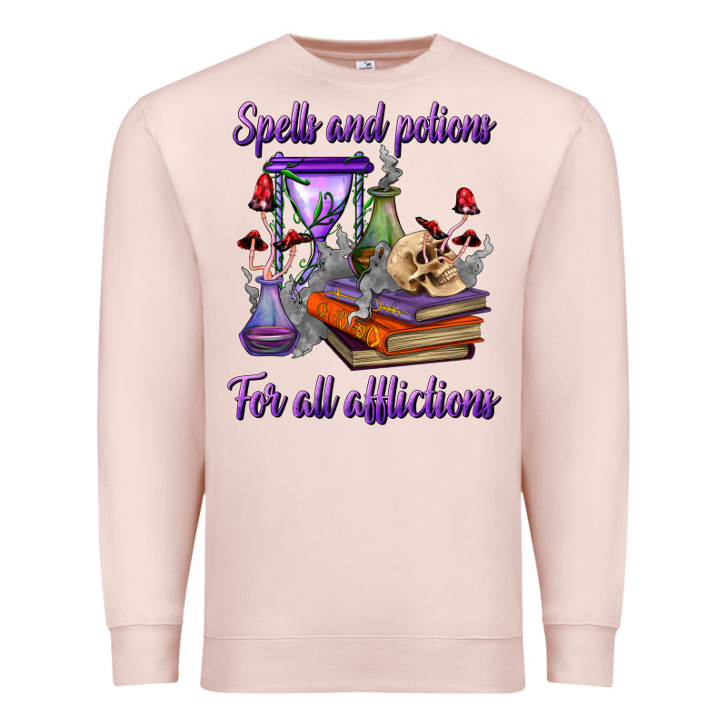 Spells And Potions For All Afflictions Premium Sweatshirt by BundleAndBundleShop | Teevron