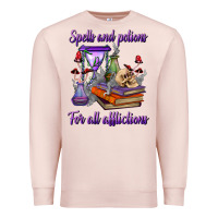 Pale Pink spells and potions for all afflictions Premium Sweatshirt - BundleAndBundleShop