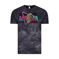 Cloud Black mama techno lightning bolt Vintage Tee - Jasminsmagicworld