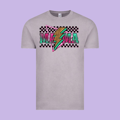 Mama Techno Lightning Bolt Vintage Tee Designed By Jasminsmagicworld