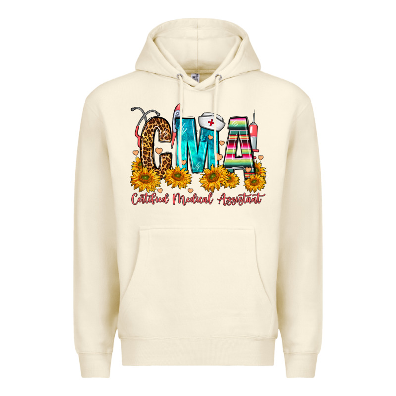 Cma Certified Medical Assistant Premium Hoodie by FaDigitalArtStudio | Teevron