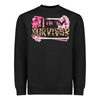 Black im a survivor cancer awareness Heavyweight Sweatshirt - CowGirlArtShop