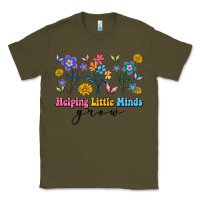 Army Green helping little minds grow Classic Tee - Artiststas