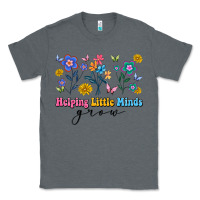 Charcoal Heather helping little minds grow Classic Tee - Artiststas