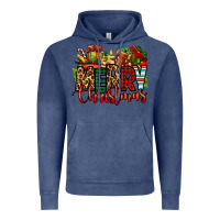 Vintage Denim merry Christmas Vintage Hoodie - Jasminsmagicworld