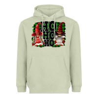 Matcha Ho Ho Ho Christmas Gnomes Heavyweight Hoodie - FaDigitalArtStudio