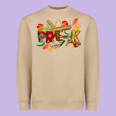 Cinco De Mayo Pre K Heavyweight Sweatshirt Designed By Cowgirlartshop