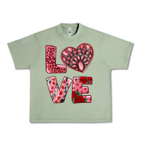 Oil Green love with pink gemstone Urban Heavy Tee - RanaPortraitStore