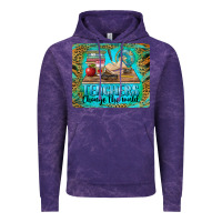 Cloud Purple teachers change the world mousepad Vintage Hoodie - BarkalooDesign
