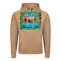Vintage Coffee teachers change the world mousepad Vintage Hoodie - BarkalooDesign