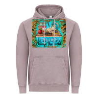 Vintage Zinc teachers change the world mousepad Vintage Hoodie - BarkalooDesign