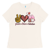Bone Peace Love Valentines Gnomes Ladies Tee - Jasminsmagicworld