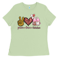 Matcha Peace Love Valentines Gnomes Ladies Tee - Jasminsmagicworld