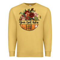 Antique Gold preview customize floral pumpkin Premium Sweatshirt - BundleAndBundleShop