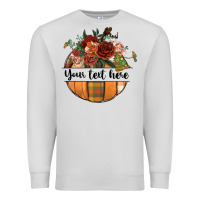 Dove Grey preview customize floral pumpkin Premium Sweatshirt - BundleAndBundleShop