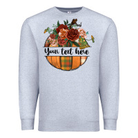 Heather Grey preview customize floral pumpkin Premium Sweatshirt - BundleAndBundleShop