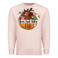 Pale Pink preview customize floral pumpkin Premium Sweatshirt - BundleAndBundleShop