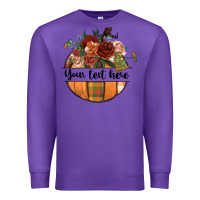 Purple preview customize floral pumpkin Premium Sweatshirt - BundleAndBundleShop