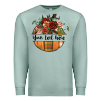 Seafoam preview customize floral pumpkin Premium Sweatshirt - BundleAndBundleShop