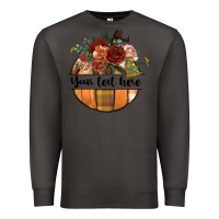 Smoke preview customize floral pumpkin Premium Sweatshirt - BundleAndBundleShop