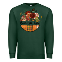 Sports Green preview customize floral pumpkin Premium Sweatshirt - BundleAndBundleShop