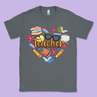 Teacher Heart Classic Tee Designed By Artiststas