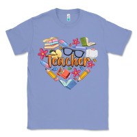 Colony Blue teacher heart Classic Tee - Artiststas