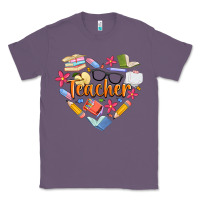 Lavender teacher heart Classic Tee - Artiststas