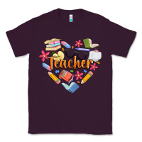 Plum teacher heart Classic Tee - Artiststas