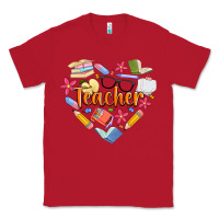 Red teacher heart Classic Tee - Artiststas
