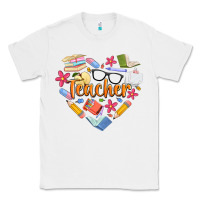 White teacher heart Classic Tee - Artiststas