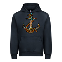 Navy western anchor Urban Hoodie - RacoonDesign