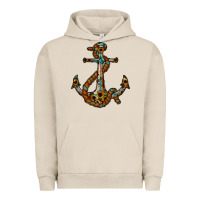Pigment French Oak western anchor Urban Hoodie - RacoonDesign